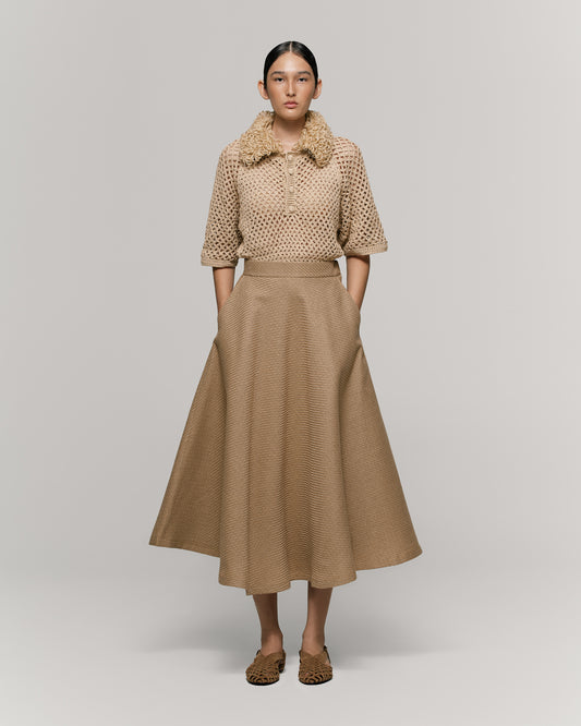 Crocheted Shirt Crisantemo