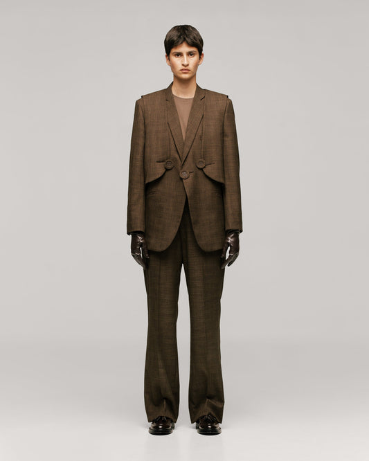 Traje sastre café Cultivo