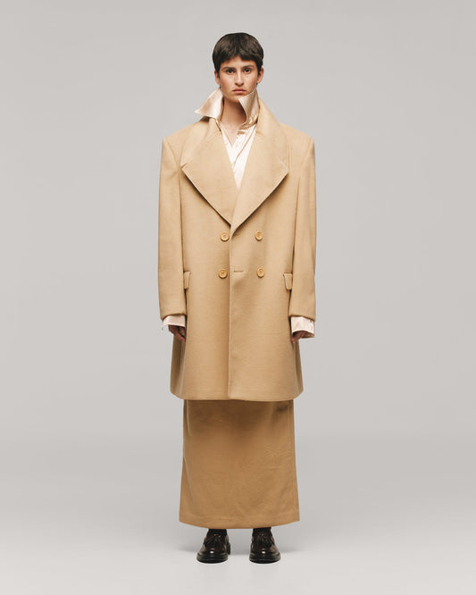Pollen Beige Overcoat